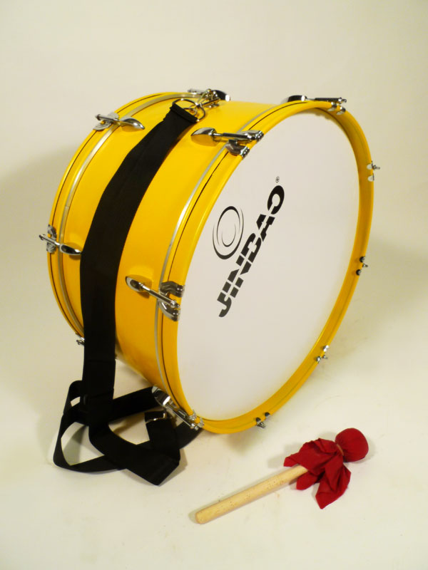 bombo amarillo metal pintado o64x36 parche o62 (36eu.) 2u